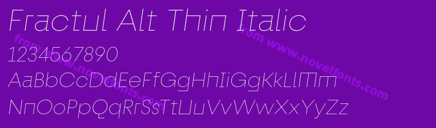 Fractul Alt Thin ItalicPreview
