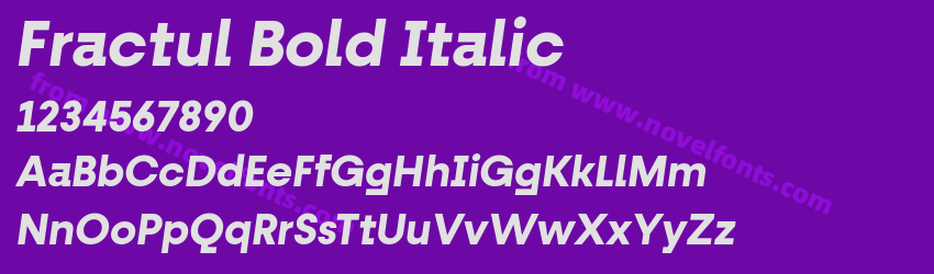 Fractul Bold ItalicPreview Fractul Bold ItalicPreview