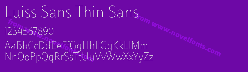 Luiss Sans Thin SansPreview