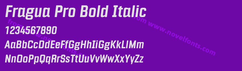 Fragua Pro Bold ItalicPreview Fragua Pro Bold ItalicPreview