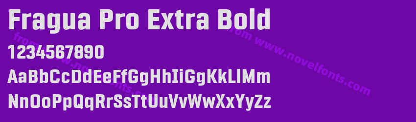 Fragua Pro Extra BoldPreview Fragua Pro Extra BoldPreview