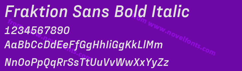 Fraktion Sans Bold ItalicPreview Fraktion Sans Bold ItalicPreview