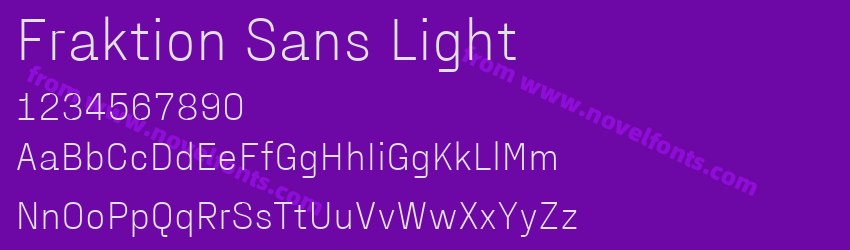 Fraktion Sans LightPreview Fraktion Sans LightPreview