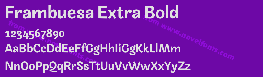 Frambuesa Extra BoldPreview
