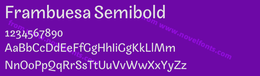 Frambuesa SemiboldPreview Frambuesa SemiboldPreview
