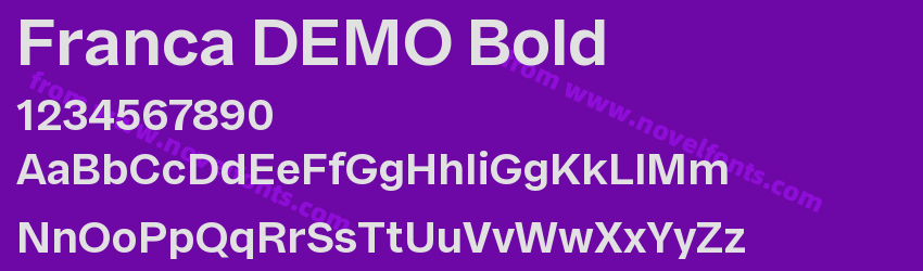 Franca DEMO BoldPreview Franca DEMO BoldPreview