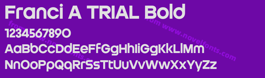 Franci A TRIAL BoldPreview Franci A TRIAL BoldPreview