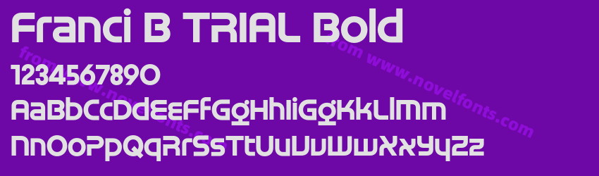 Franci B TRIAL BoldPreview Franci B TRIAL BoldPreview
