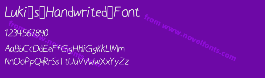 Luki_s_Handwrited_FontPreview