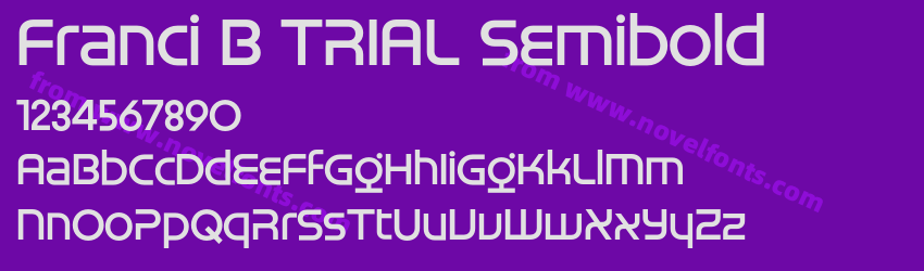 Franci B TRIAL SemiboldPreview Franci B TRIAL SemiboldPreview