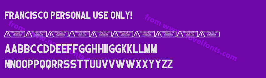 Francisco PERSONAL USE ONLY!Preview Francisco PERSONAL USE ONLY!Preview