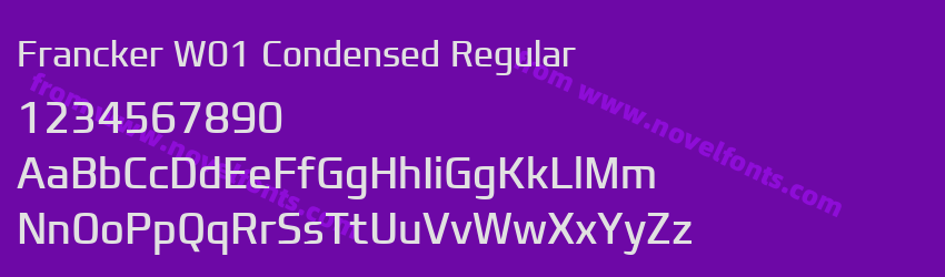 Francker W01 Condensed RegularPreview Francker W01 Condensed RegularPreview