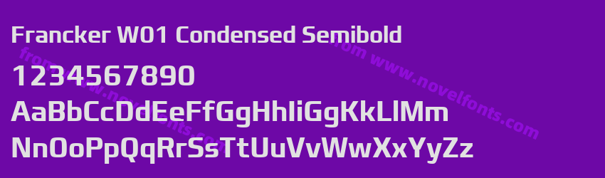 Francker W01 Condensed SemiboldPreview Francker W01 Condensed SemiboldPreview