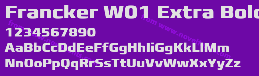 Francker W01 Extra BoldPreview Francker W01 Extra BoldPreview