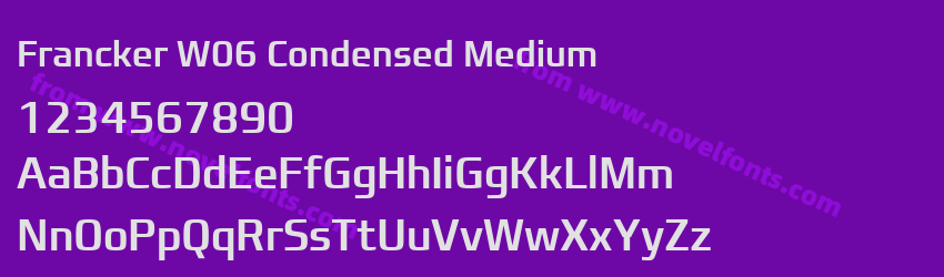 Francker W06 Condensed MediumPreview Francker W06 Condensed MediumPreview