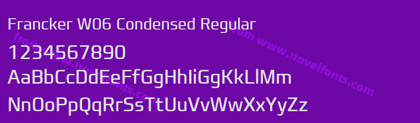 Francker W06 Condensed RegularPreview Francker W06 Condensed RegularPreview
