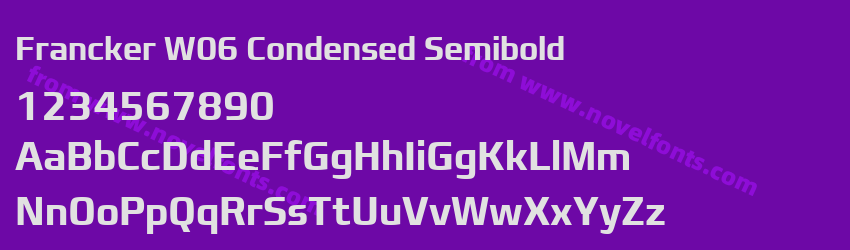 Francker W06 Condensed SemiboldPreview