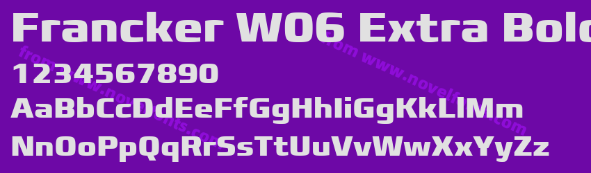 Francker W06 Extra BoldPreview Francker W06 Extra BoldPreview