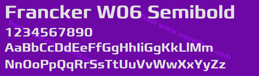 Francker W06 SemiboldPreview Francker W06 SemiboldPreview