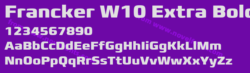 Francker W10 Extra BoldPreview Francker W10 Extra BoldPreview