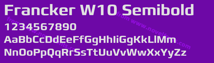 Francker W10 SemiboldPreview Francker W10 SemiboldPreview