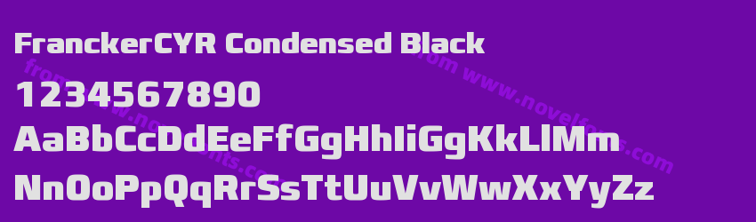 FranckerCYR Condensed BlackPreview
