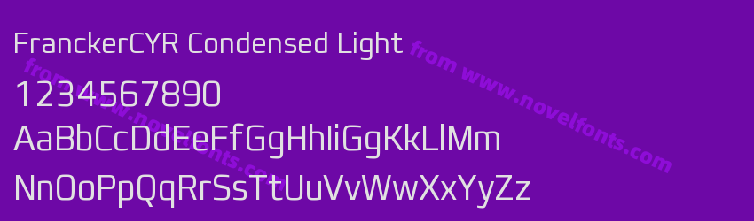 FranckerCYR Condensed LightPreview FranckerCYR Condensed LightPreview