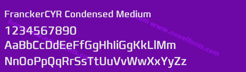 FranckerCYR Condensed MediumPreview FranckerCYR Condensed MediumPreview
