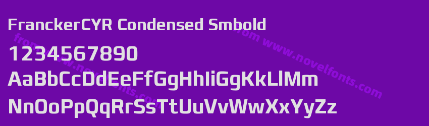 FranckerCYR Condensed SmboldPreview FranckerCYR Condensed SmboldPreview