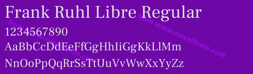 Frank Ruhl Libre RegularPreview
