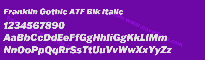 Franklin Gothic ATF Blk ItalicPreview