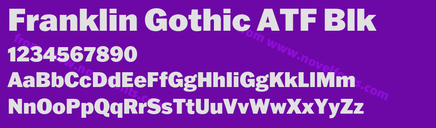 Franklin Gothic ATF BlkPreview Franklin Gothic ATF BlkPreview