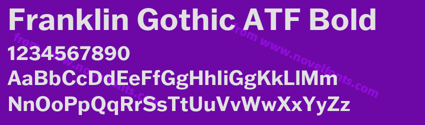 Franklin Gothic ATF BoldPreview Franklin Gothic ATF BoldPreview
