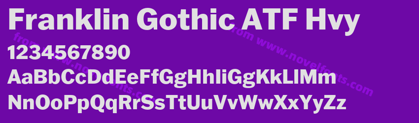 Franklin Gothic ATF HvyPreview