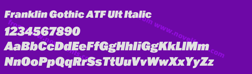 Franklin Gothic ATF Ult ItalicPreview