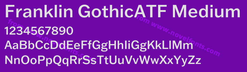 Franklin GothicATF MediumPreview Franklin GothicATF MediumPreview