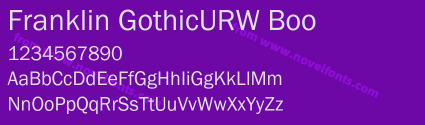Franklin GothicURW BooPreview Franklin GothicURW BooPreview
