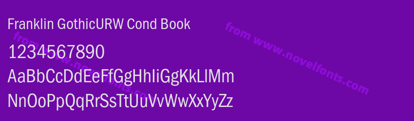 Franklin GothicURW Cond BookPreview
