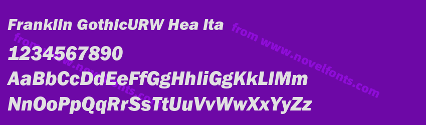 Franklin GothicURW Hea ItaPreview