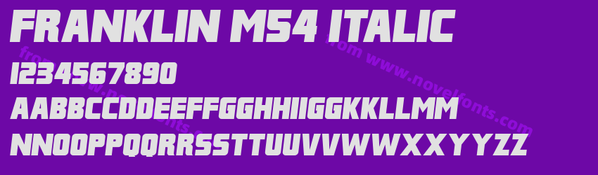 Franklin M54 ItalicPreview Franklin M54 ItalicPreview