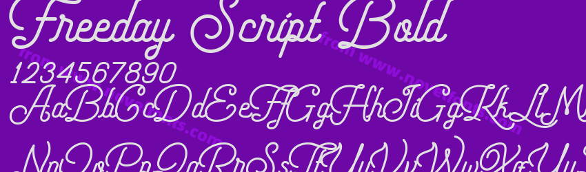 Freeday Script BoldPreview Freeday Script BoldPreview