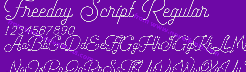 Freeday Script RegularPreview Freeday Script RegularPreview