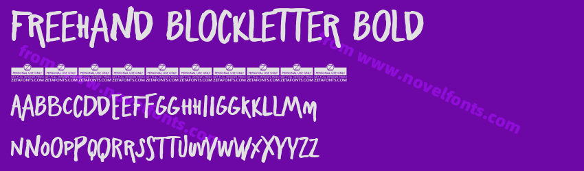 Freehand Blockletter BoldPreview Freehand Blockletter BoldPreview