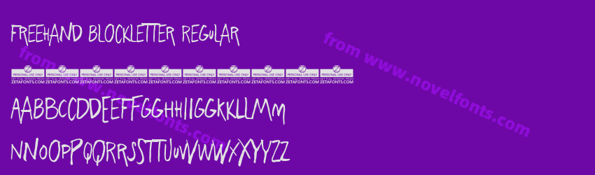 Freehand Blockletter RegularPreview Freehand Blockletter RegularPreview