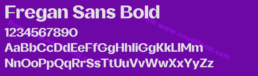 Fregan Sans BoldPreview