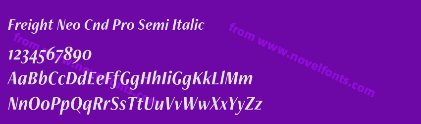 Freight Neo Cnd Pro Semi ItalicPreview Freight Neo Cnd Pro Semi ItalicPreview