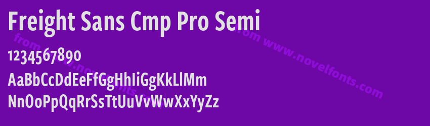 Freight Sans Cmp Pro SemiPreview