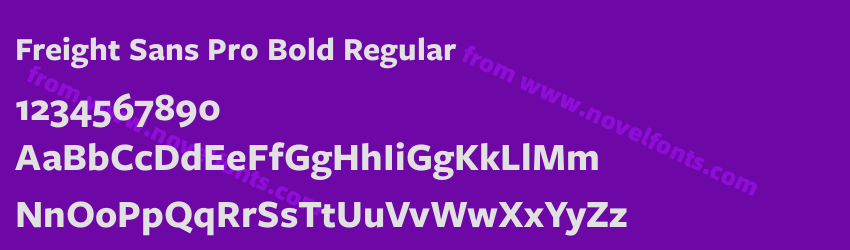 Freight Sans Pro Bold RegularPreview