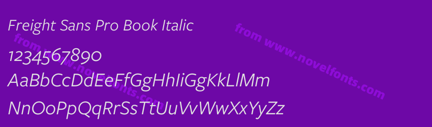 Freight Sans Pro Book ItalicPreview Freight Sans Pro Book ItalicPreview