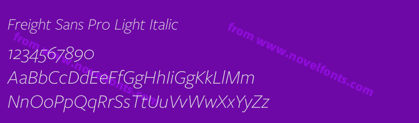 Freight Sans Pro Light ItalicPreview Freight Sans Pro Light ItalicPreview